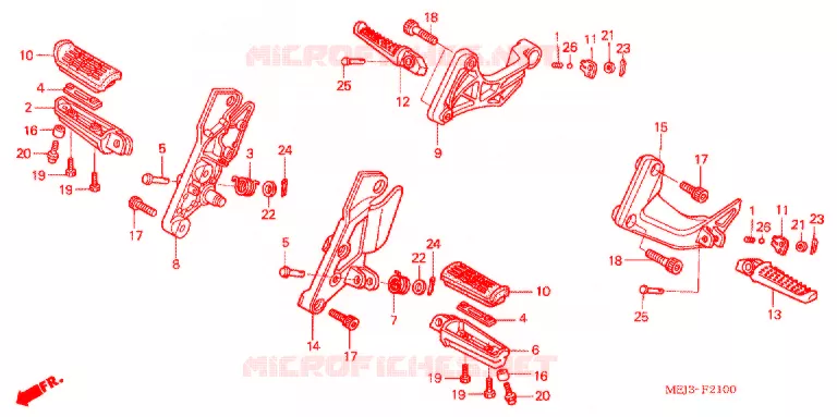 REPOSE PIED Honda MOTO 1300 CB 2005  CB13005