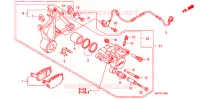 ETRIER DE FREIN ARRIERE pour Honda CB 1300 SUPER FOUR WHITE de 2008