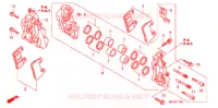 ETRIER DE FREIN AVANT pour Honda CB 1300 SUPER FOUR WHITE de 2008
