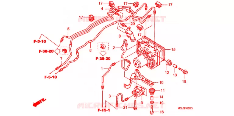 MODULATEUR ABS Honda MOTO 1000 CBF 2011  CBF1000FAB