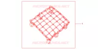FILET BAGAGES NOIR pour Honda CBR 600 RR de 2008