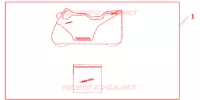 HOUSSE DE PROTECTION D'INTERIEUR pour Honda CBR 600 RR de 2008