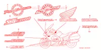 AUTOCOLLANTS pour Honda PAN EUROPEAN 1300 ABS de 2006