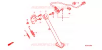 BEQUILLE LATERALE pour Honda VT 750 S de 2011
