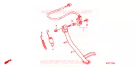 BEQUILLE pour Honda 125 VARADERO de 2010