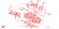 CULASSE DE CYLINDRE ARRIERE pour Honda 125 VARADERO de 2010