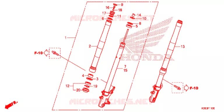 FOURCHE Honda MOTO 125 MSX 2013  MSX125D