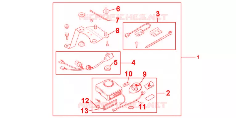 ALARME Honda MOTO 800 CROSSRUNNER 2012  VFR800XC