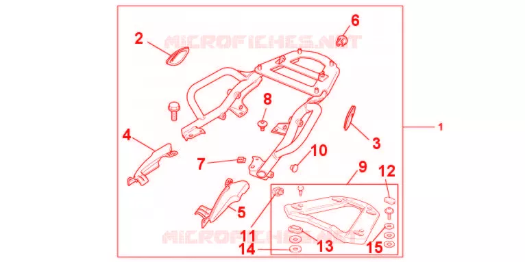 PORTE BAGAGES Honda MOTO 800 CROSSRUNNER 2012  VFR800XC