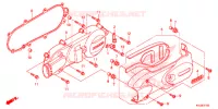 CARTER MOTEUR GAUCHE pour Honda ELITE 125 de 2014