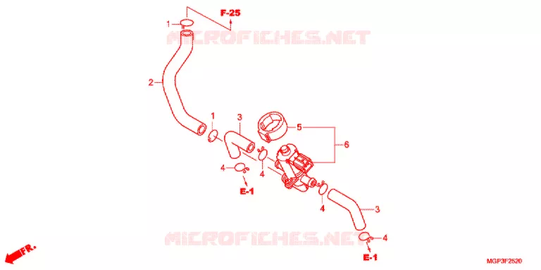 VALVE DE COMMANDE D'INJECTION D'AIR Honda MOTO 1000 CBR 2012  CBR1000RAC