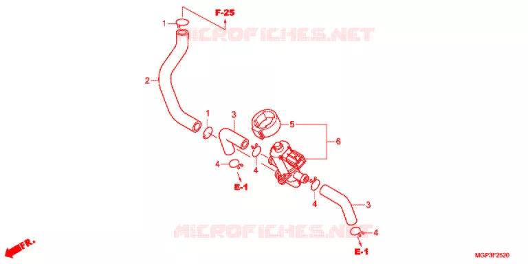VALVE DE COMMANDE D'INJECTION D'AIR Honda MOTO 1000 CBR 2012  CBR1000RAC