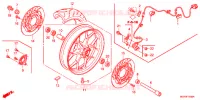 ROUE AVANT pour Honda CBR 1000 RR BLACK de 2014