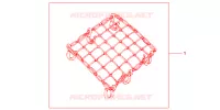 FILET BAGAGES NOIR pour Honda CB 500 de 2000