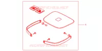 GARNITURES TOP CASE R218 pour Honda CB 500 de 2000