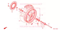 ROUE AVANT pour Honda CB 500 de 2000