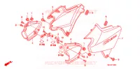 COUVERCLES LATERAUX pour Honda CB 1300 ABS, TETE DE FOURCHE de 2007