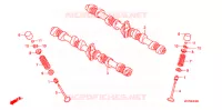 ARBRE A CAMES   SOUPAPE pour Honda CB 1300 SUPER FOUR ABS de 2010