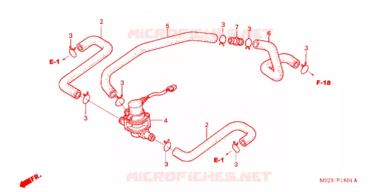 COMMANDE INJECTION D'AIR SOUPAPE Honda MOTO 1300 CB 2005  CB1300A5