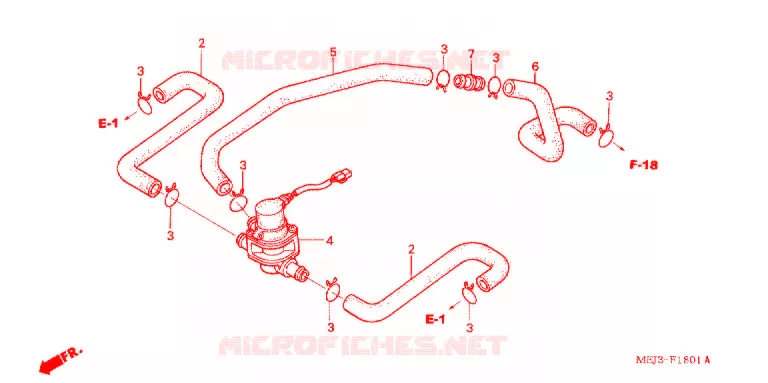 COMMANDE INJECTION D'AIR SOUPAPE Honda MOTO 1300 CB 2005  CB1300A5