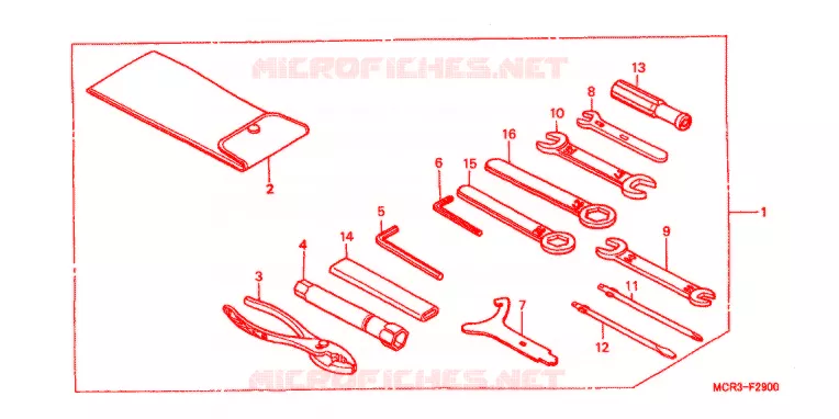 OUTIL Honda MOTO 750 VT 2002  VT750DC2