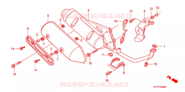 SILENCIEUX D'ECHAPPEMENT Honda SCOOTER 150 SH 2008  SH150S8
