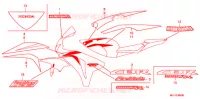 AUTOCOLLANTS (1) pour Honda CBR 1000 RR FIREBLADE de 2009