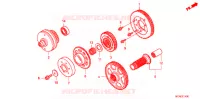 TRANSMISSION PRIMAIRE pour Honda GL 1800 GOLD WING ABS AIRBAG PRETO de 2014
