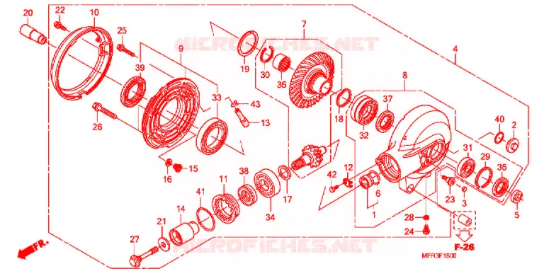 COUPLE CONIQUE Honda MOTO 1300 VT 2011  VT1300CXAB