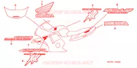 AUTOCOLLANTS (1) pour Honda CBR 1100 SUPER BLACKBIRD de 2007