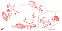 CLIGNOTANT pour Honda CBR 1100 SUPER BLACKBIRD de 2007