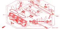 CORPS DE PAPILLON (ENS.) pour Honda CBR 1100 SUPER BLACKBIRD de 2007