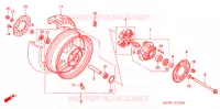 ROUE ARRIERE pour Honda CBR 1100 SUPER BLACKBIRD de 2007