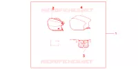 SAC ARRIERE SOUPLE TOURING pour Honda CBR 1100 SUPER BLACKBIRD de 2007