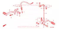 PEDALE pour Honda CBF 1000 F ABS de 2010