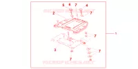 SUPPORT   PLATINE DE TOP CASE pour Honda CBF 1000 F ABS de 2010