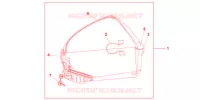TOP CASE 45L AMBER YELLOW pour Honda CBF 1000 F ABS de 2010