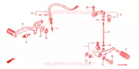 PEDALE pour Honda CBF 1000 F ABS de 2010