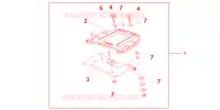 SUPPORT   PLATINE DE TOP CASE pour Honda CBF 1000 F ABS de 2010