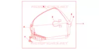 TOP CASE 45L AMBER YELLOW pour Honda CBF 1000 F ABS de 2010