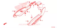 CARENAGES ARRIERE pour Honda CBF 125 de 2012