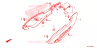 CARENAGES ARRIERE pour Honda CBF 125 de 2012