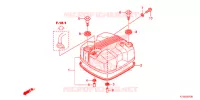 COUVRE CULASSE pour Honda CBF 125 de 2012
