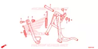 BEQUILLE pour Honda CBF 160 UNICORN de 2016