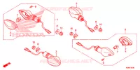 CLIGNOTANT pour Honda CBF 160 UNICORN de 2016