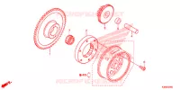 EMBRAYAGE UNIDIRECTIONNEL pour Honda CBF 160 UNICORN de 2016