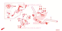 GUIDON   TE DE FOURCHE pour Honda CBF 160 UNICORN de 2016