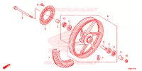 ROUE AVANT pour Honda CBF 160 UNICORN de 2016