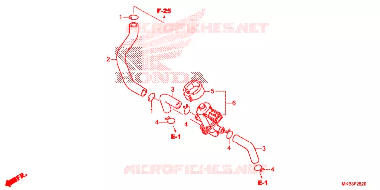 VALVE DE COMMANDE D'INJECTION D'AIR Honda MOTO 1000 CBR 2016  CBR1000RAG