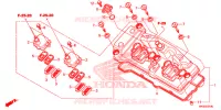 COUVRE CULASSE pour Honda CBR 1000 WHITE de 2016